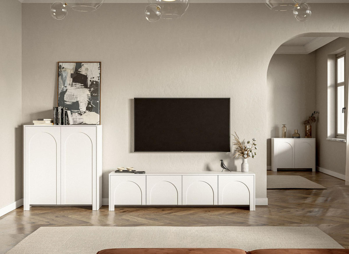 TV-ELEMENT 150/49/35 cm  - Weiß, Design, Holzwerkstoff (150/49/35cm) - MID.YOU