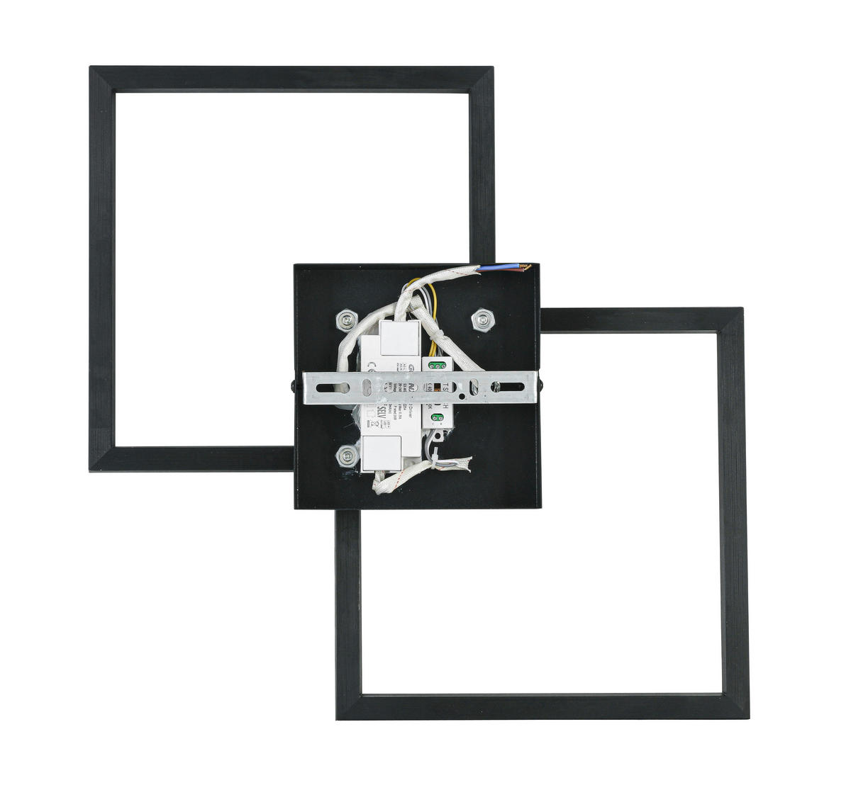 PLAFONIERĂ CU LED - negru, Trend, plastic/metal (57/35/6,5cm) - Boxxx