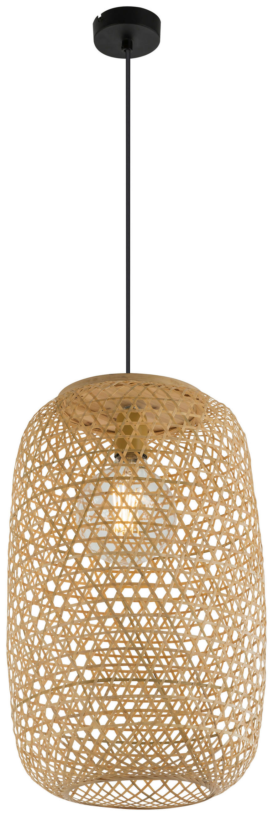 HÄNGELEUCHTE Mirena 31/135 cm   - Naturfarben, Natur, Naturmaterialien (31/135cm) - Globo