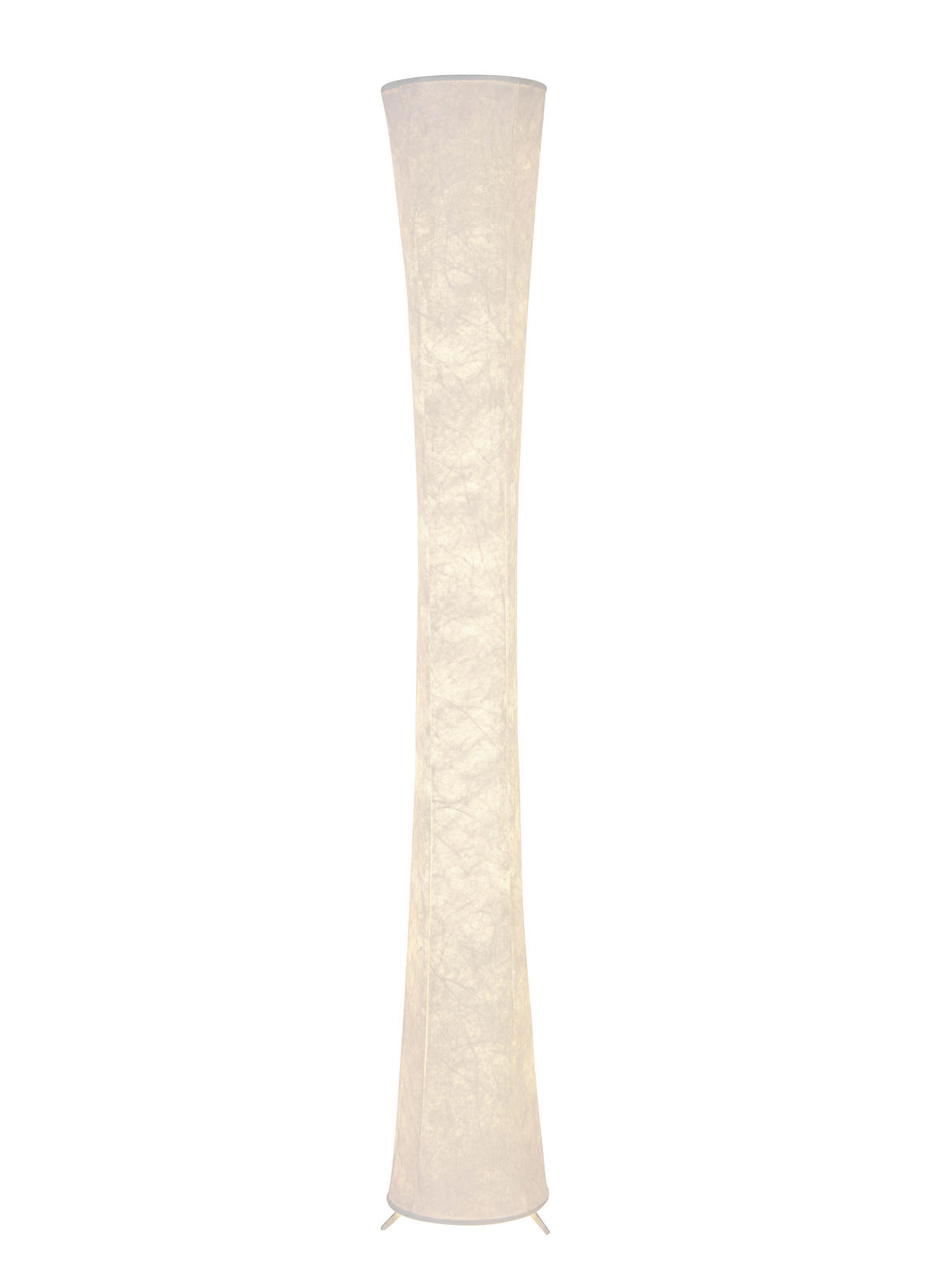 STOJACIA LED LAMPA, 23/158 cm  - biela, Basics, kov/textil (23/158cm) - Novel