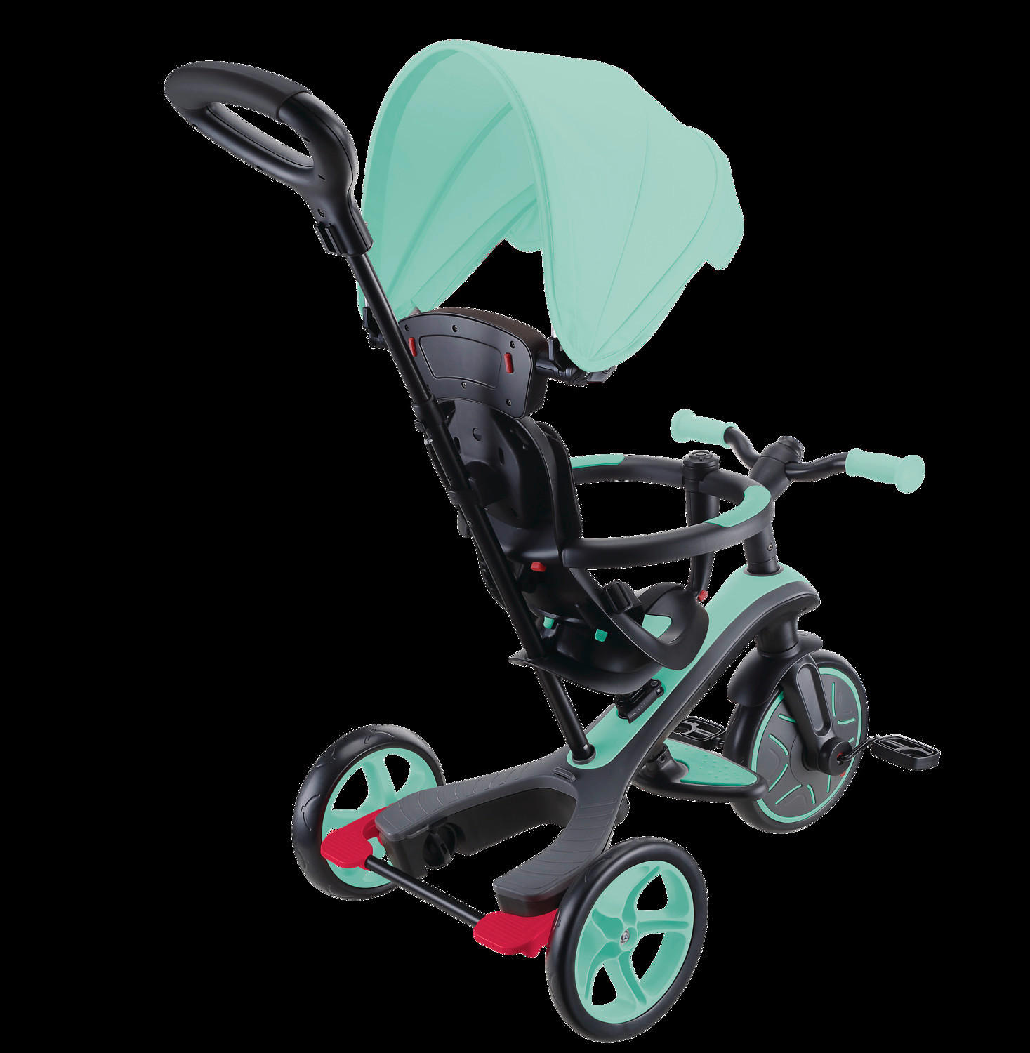 DREIRAD EXPLORER TRIKE 4in1  - Mintgrün, Basics, Kunststoff (95/47/97,5cm) - GLOBBER