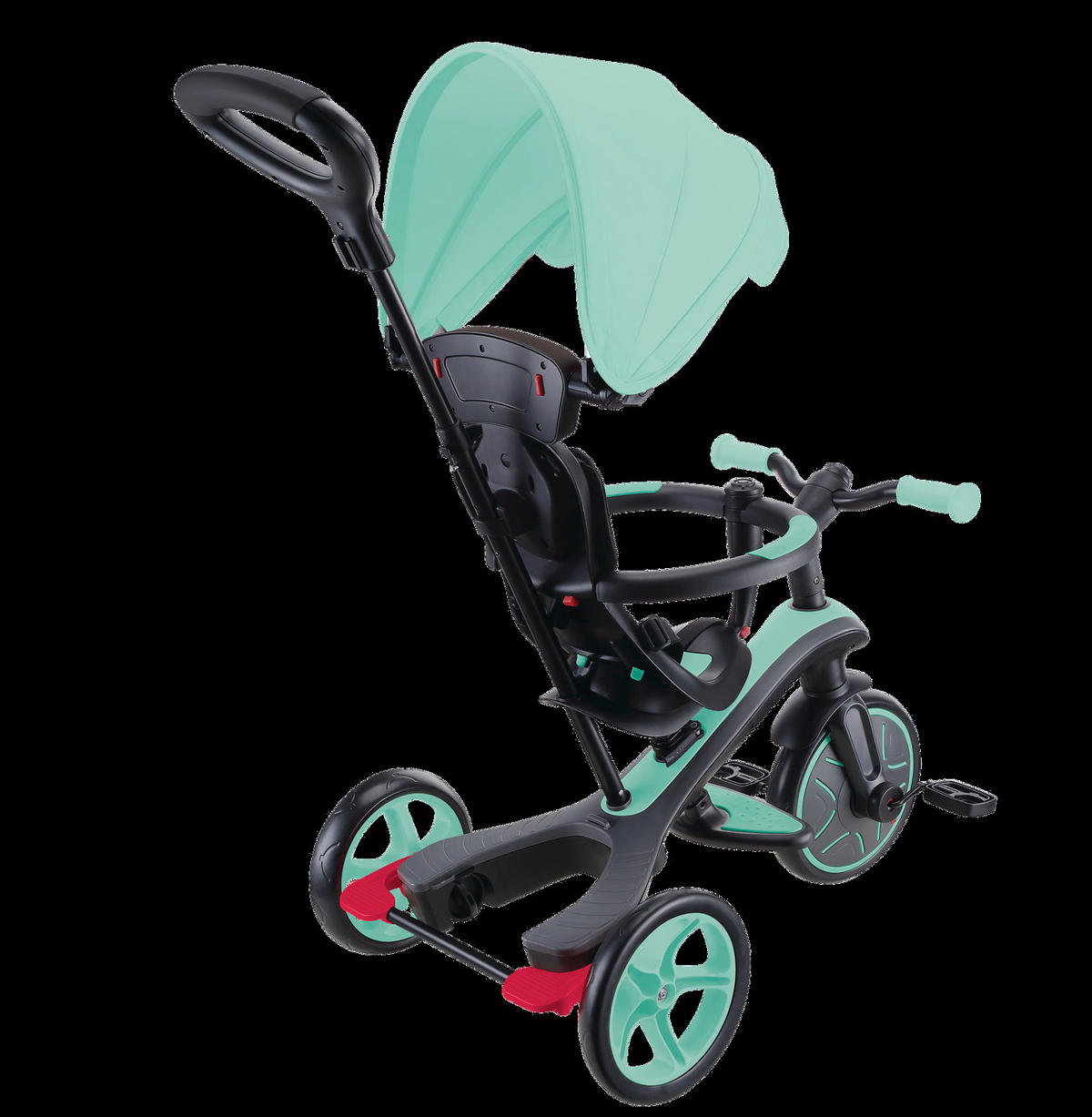 DREIRAD EXPLORER TRIKE 4in1  - Mintgrün, Basics, Kunststoff (95/47/97,5cm) - GLOBBER