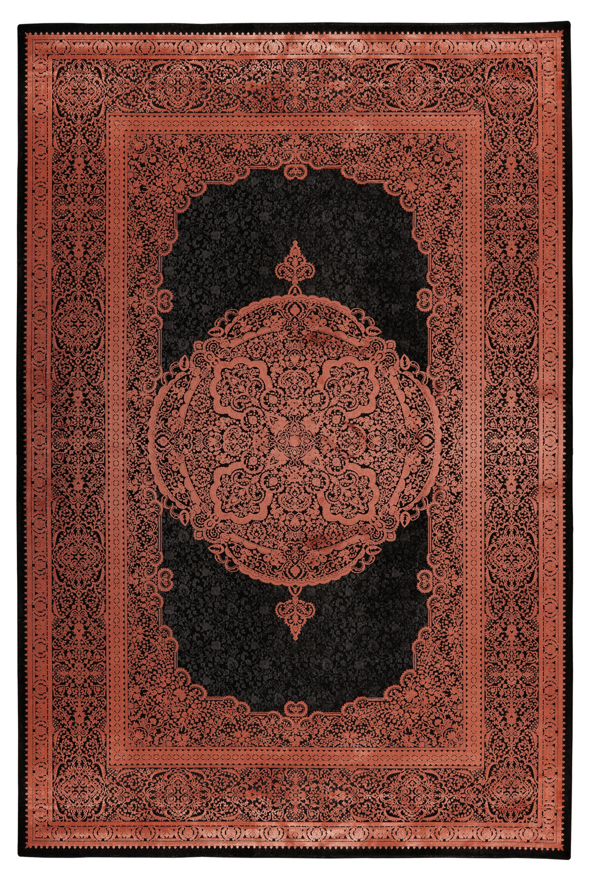 WEBTEPPICH 160/230 cm  - Rot/Dunkelorange, Design, Textil (160/230cm) - Novel