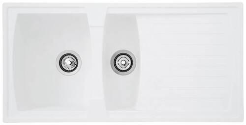 DISKHO 1712BOSTON100X50W  - vit, Trend, glas/plast (100/20/50cm) - Respekta