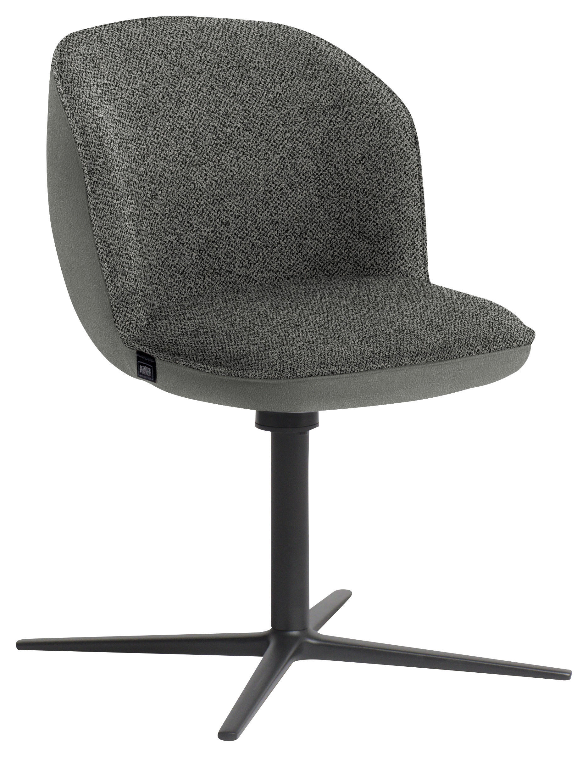 ARMLEHNSTUHL  in Webstoff, Mikrofaser  - Anthrazit/Grau, Design, Textil/Metall (56/85/65cm) - Schöner Wohnen