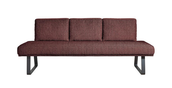 SITZBANK 209/92/78 cm  in Rosa  - Schwarz/Rosa, Design, Textil/Metall (209/92/78cm) - Dieter Knoll