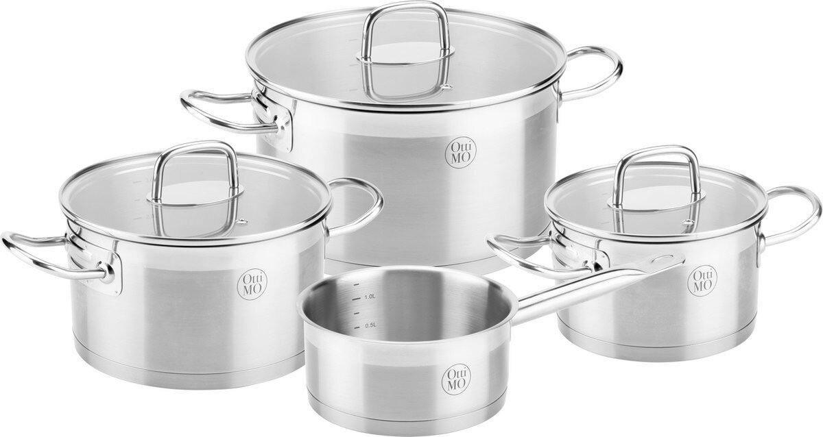 SET ŠERPI 4 dela - srebrna, Osnovno, staklo/metal