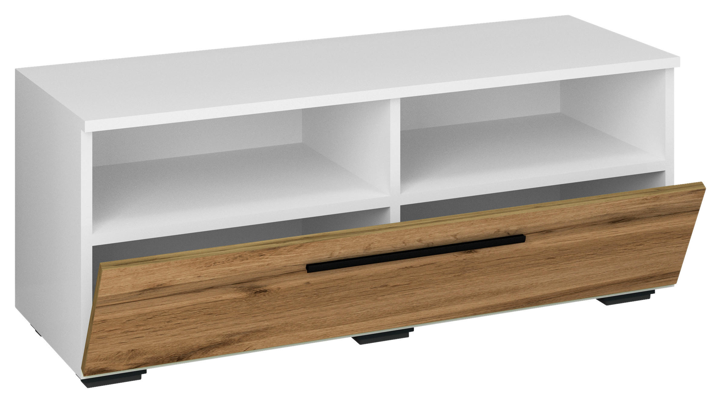 LOWBOARD  in 95/39/40 cm  - Honigeiche/Weiss, Modern, Holzwerkstoff/Kunststoff (95/39/40cm) - MID.YOU