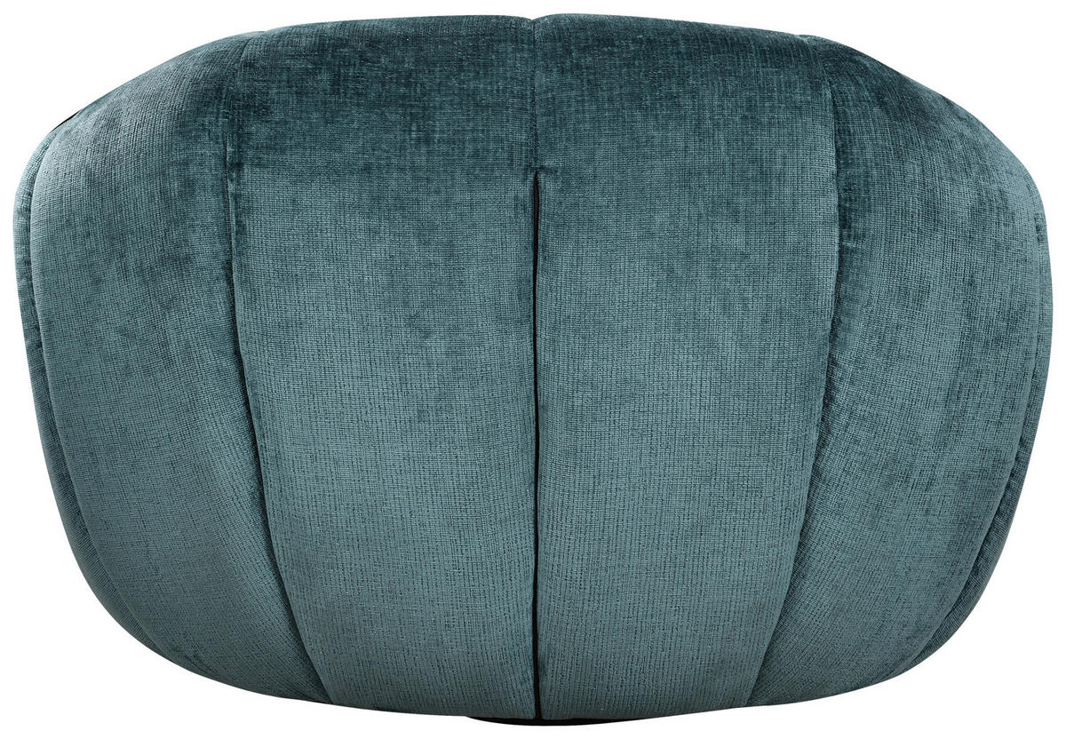 SESSEL Struktur Petrol    - Petrol/Schwarz, Design, Textil (114/77/104cm) - Carryhome