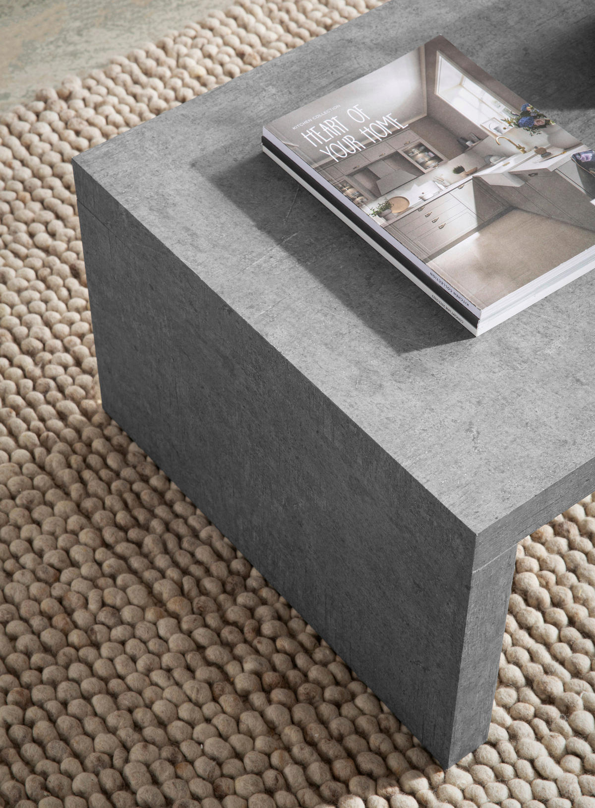 COUCHTISCH 110/55/35 cm rechteckig Grau  - Grau, Design, Holzwerkstoff (110/55/35cm) - Livetastic