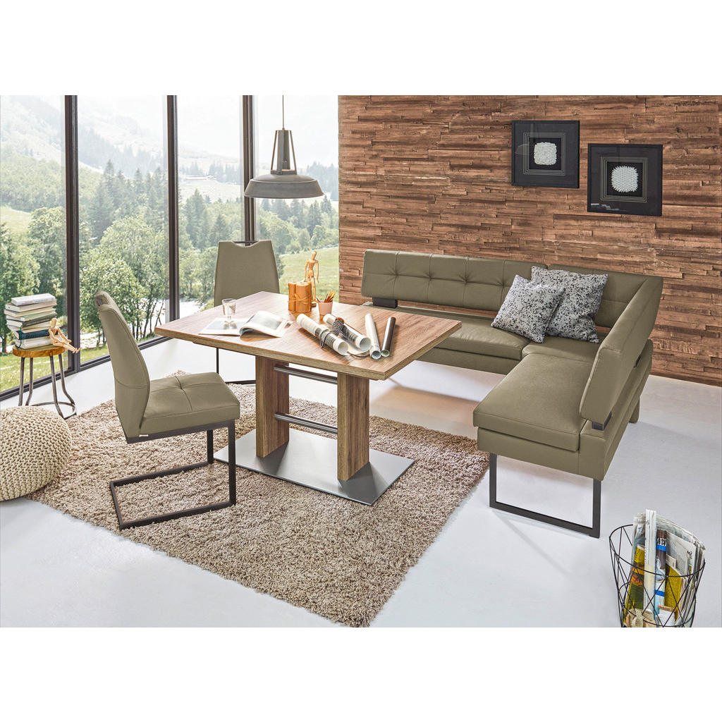 Thumbnail - Dieter Knoll Eckbank, Grün, Metall, Textil, 3-4-Sitzer, L-Form, 200x158 cm, Emas, Dgm, Lederauswahl, Stoffauswahl, Typen...