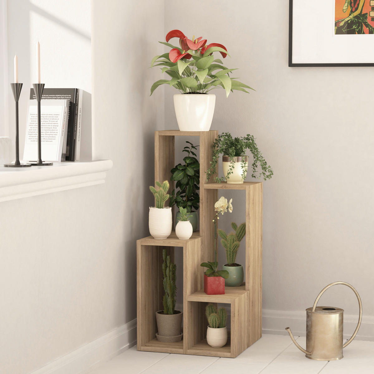 REGAL  42/89/20 cm Eichefarben  - Eichefarben, Design, Holzwerkstoff (42/89/20cm) - Livetastic