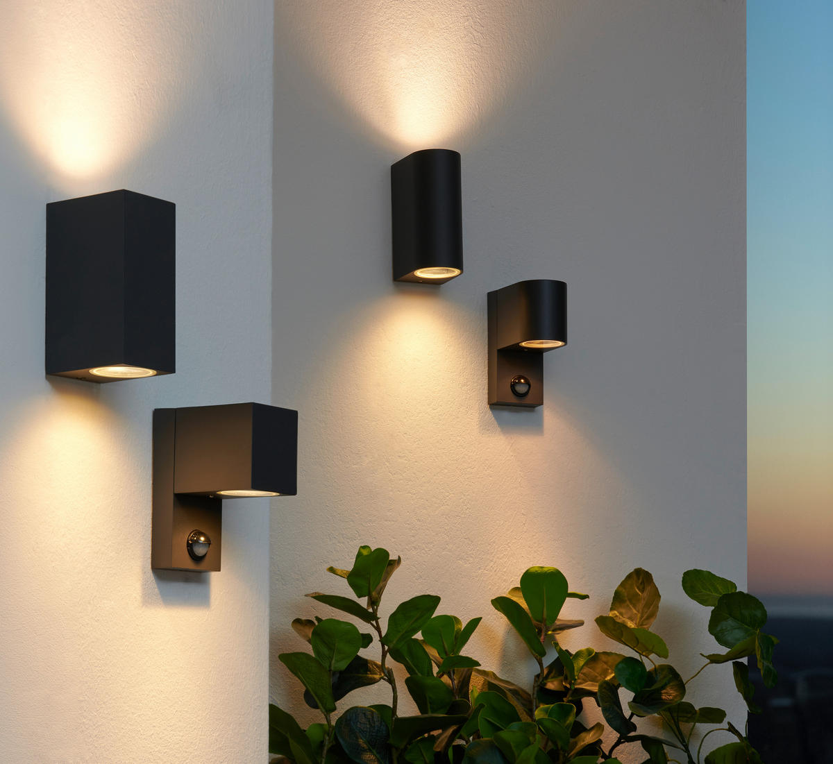 VÄGGLAMPA FÖR UTOMHUS 7/15 cm   - antracit, Basics, metall (7/15cm) - Trio Leuchten