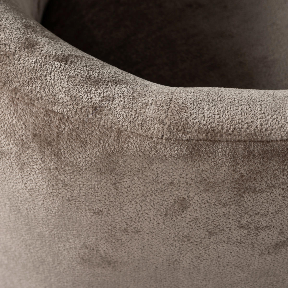 SESSEL in Chenille Taupe  - Taupe, Design, Textil (81/72/80cm) - Livetastic
