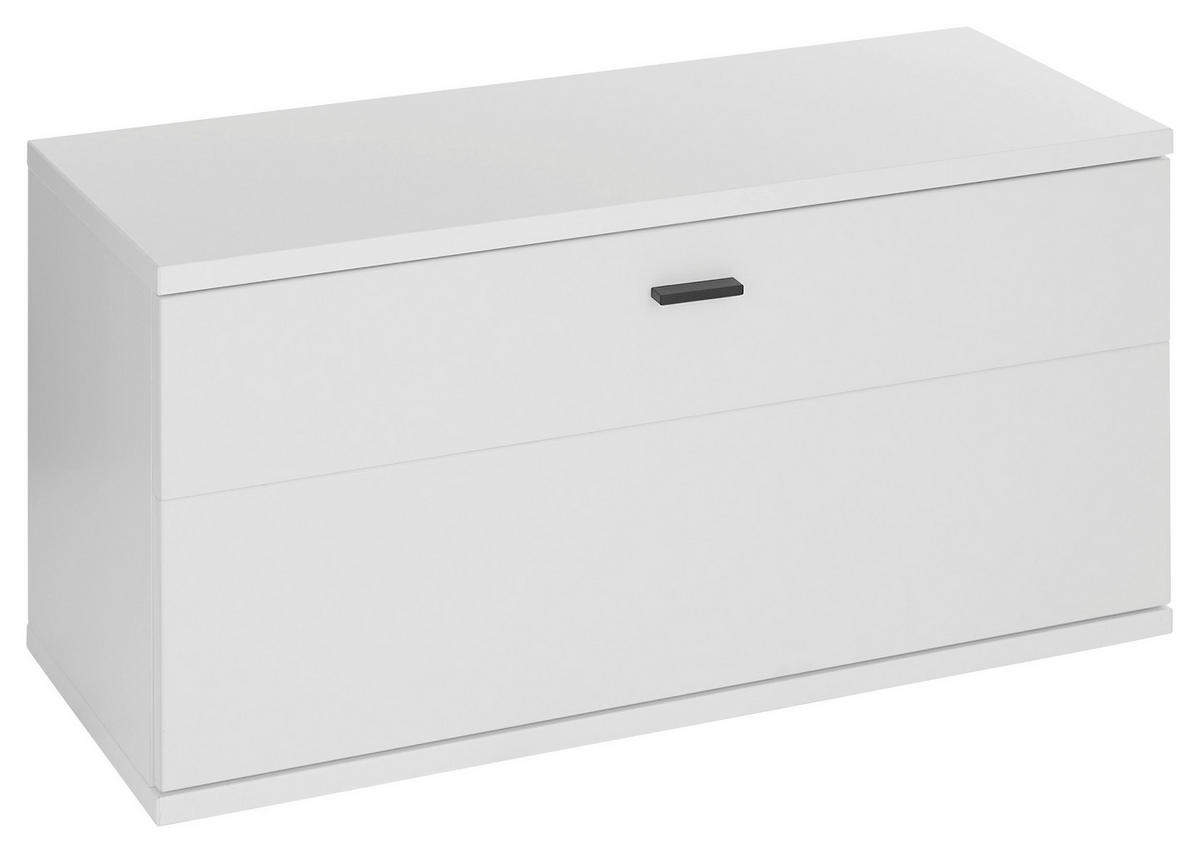 GARDEROBE 5-teilig  in 260/198/37 cm  - Weiss/Eichefarben, Design, Holzwerkstoff (260/198/37cm) - Voleo