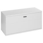 GARDEROBENBANK 90/44/37 cm  - Anthrazit/Weiß, Design, Holzwerkstoff/Metall (90/44/37cm) - Voleo