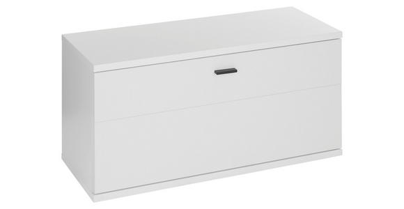 GARDEROBENBANK 90/44/37 cm - Anthrazit/Weiß, Design, Holzwerkstoff/Metall (90/44/37cm) - Voleo