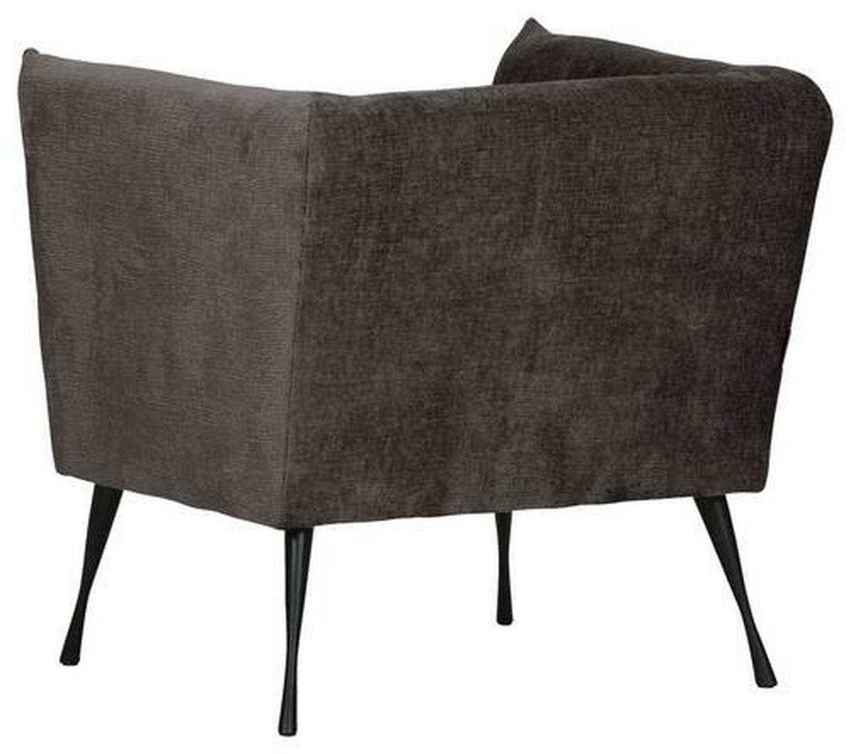 FÅTÖLJ i textil mörkgrå  - mörkgrå/svart, Design, metall/textil (76/73/76cm) - MID.YOU