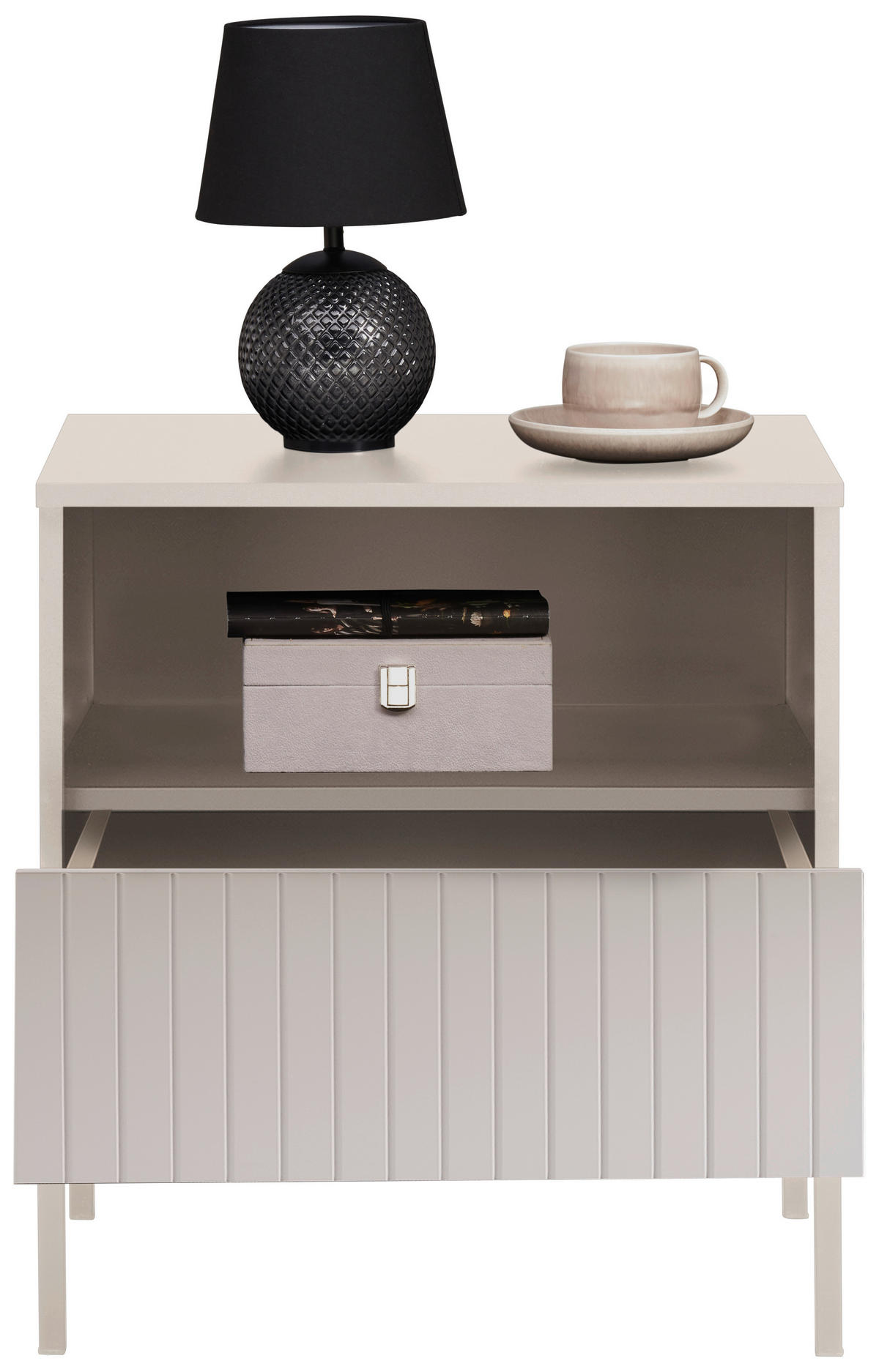 NACHTSCHRANK 51,6/56/38 cm  - Kaschmir, KONVENTIONELL, Holzwerkstoff (51,6/56/38cm) - Voleo