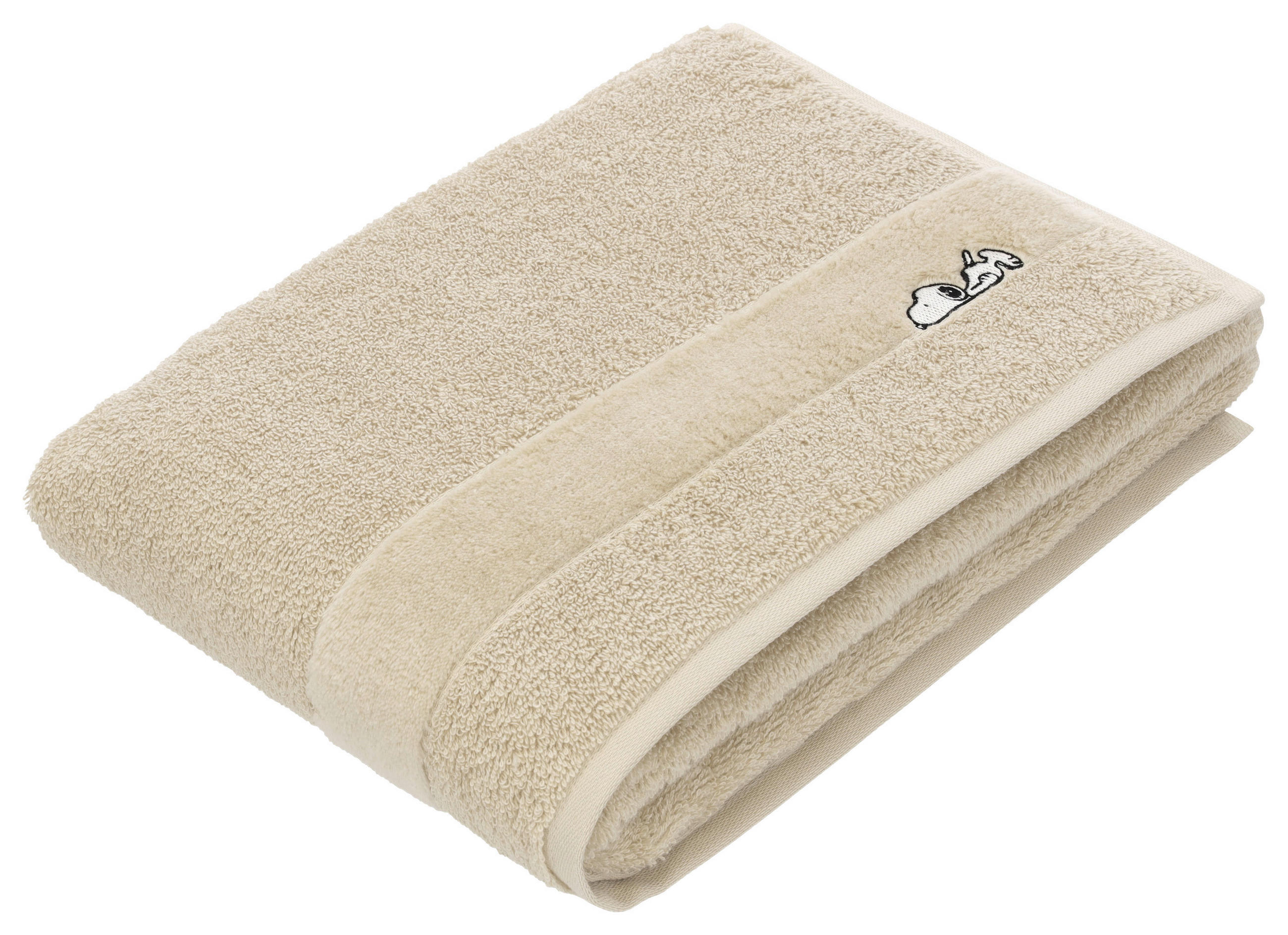 DUSCHTUCH Sleepy Snoopy 67/140 cm  - Beige, Basics, Textil (67/140cm) - Vossen