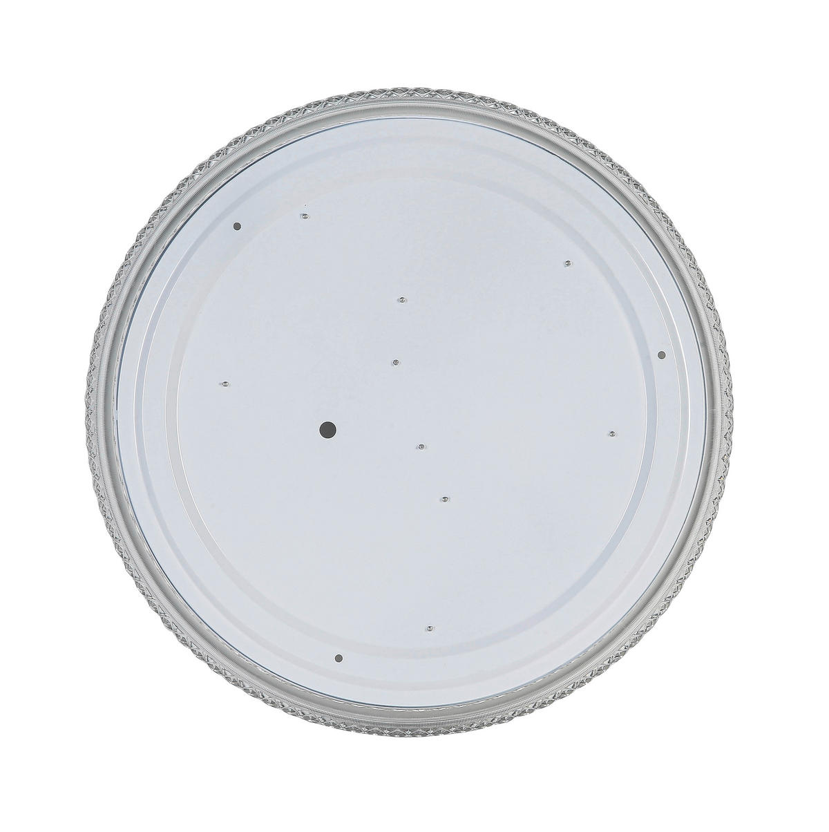 DECKENLEUCHTE  40/6 cm    - Transparent/Schwarz, Trend, Kunststoff/Metall (40/6cm) - Novel