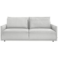 SCHLAFSOFA in Webstoff Greige  - Greige/Schwarz, Design, Kunststoff/Textil (217/95/110cm) - Livetastic