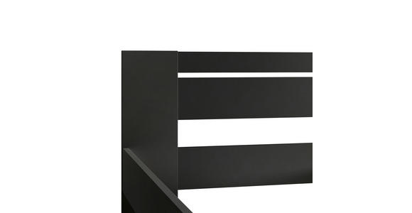 BETT 90/200 cm in Schwarz - Schwarz, KONVENTIONELL, Holzwerkstoff (90/200cm) - Carryhome