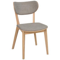 STOL flatväv  - vit/ljusgrå, Klassisk, trä/textil (46/83/56cm) - Rowico