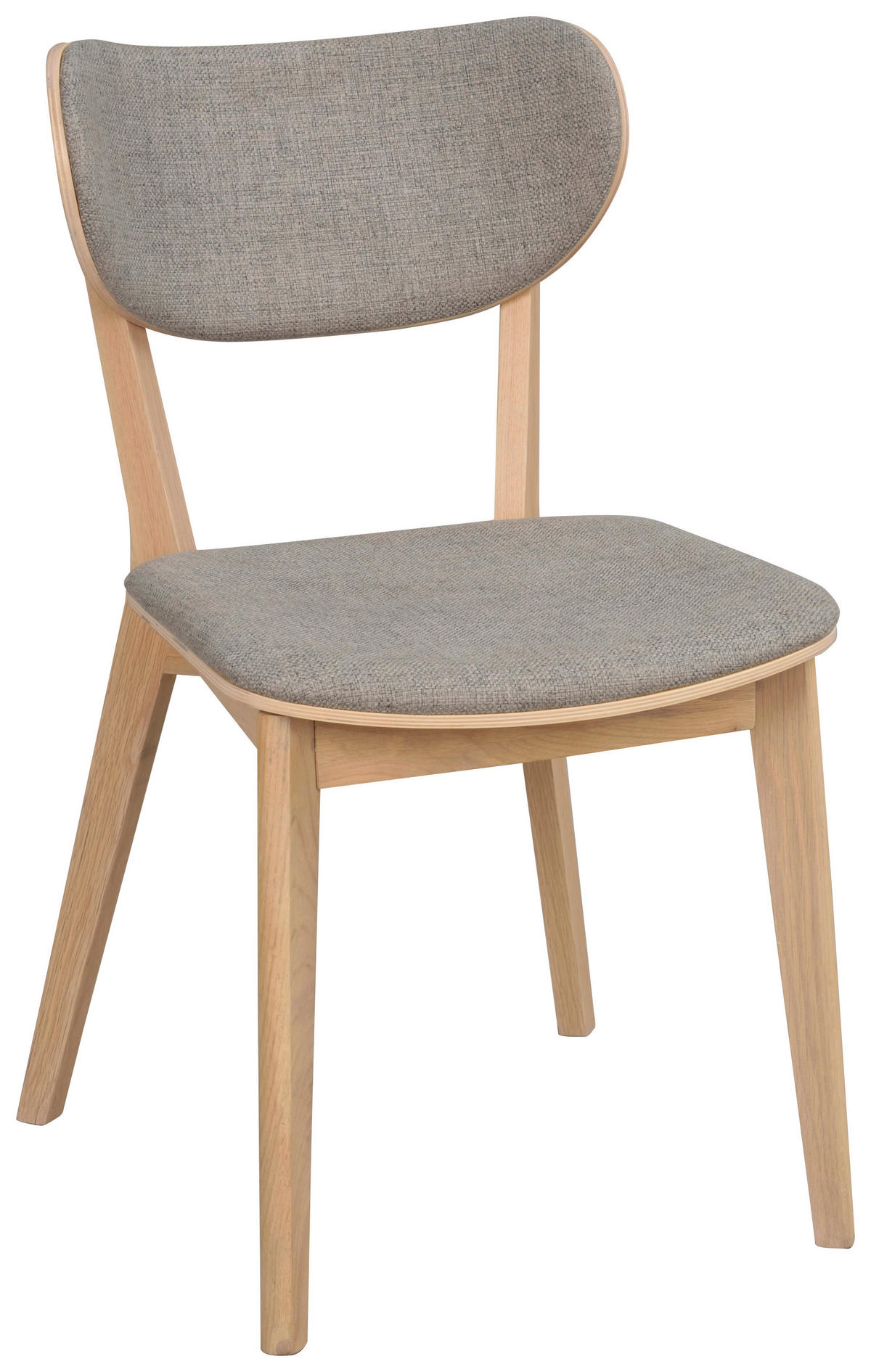 STOL flatväv  - vit/ljusgrå, Klassisk, trä/textil (46/83/56cm) - Rowico