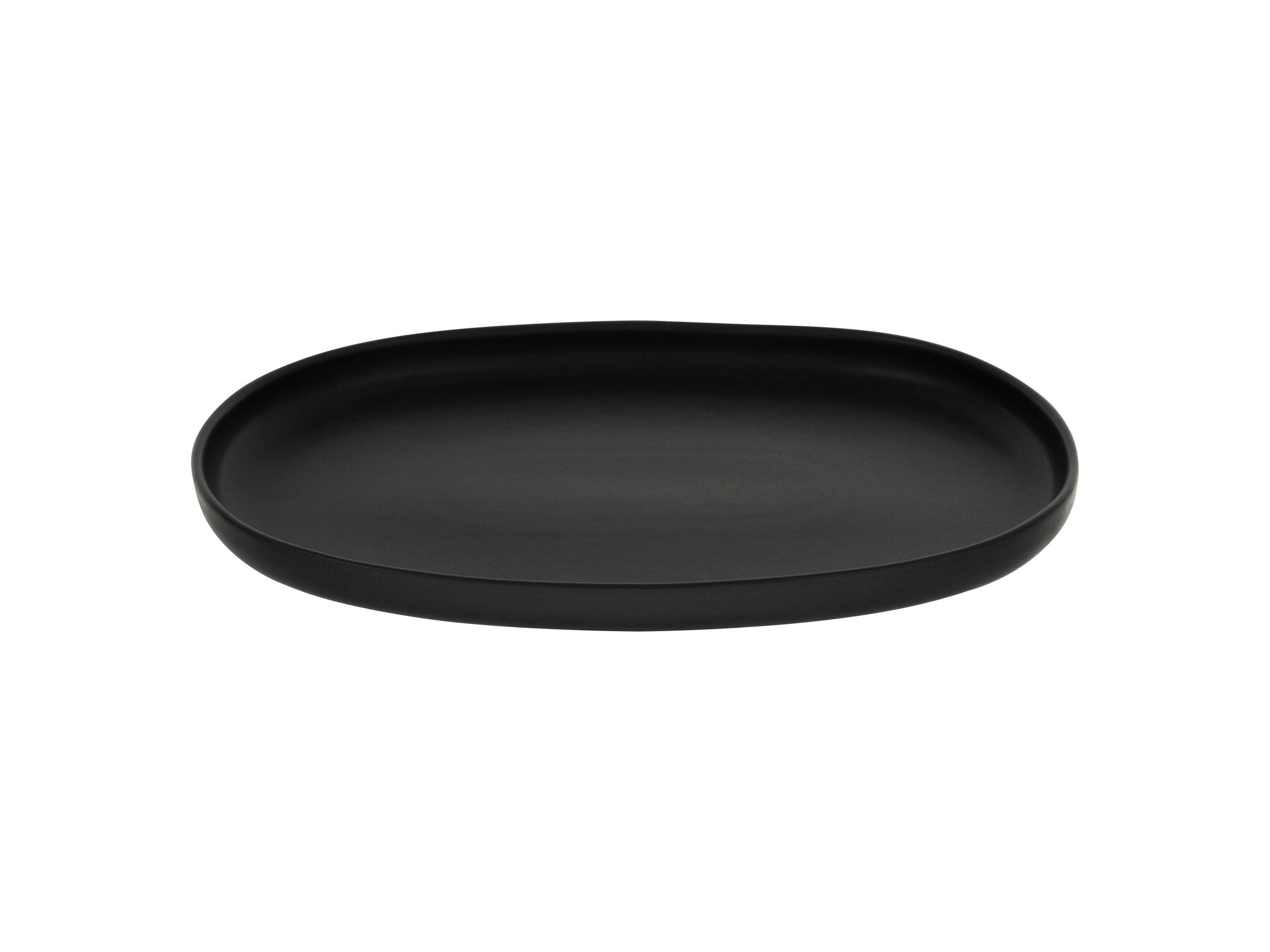 SERVIERPLATTE UNO BLACK  - Schwarz, Trend, Keramik (33cm) - Creatable