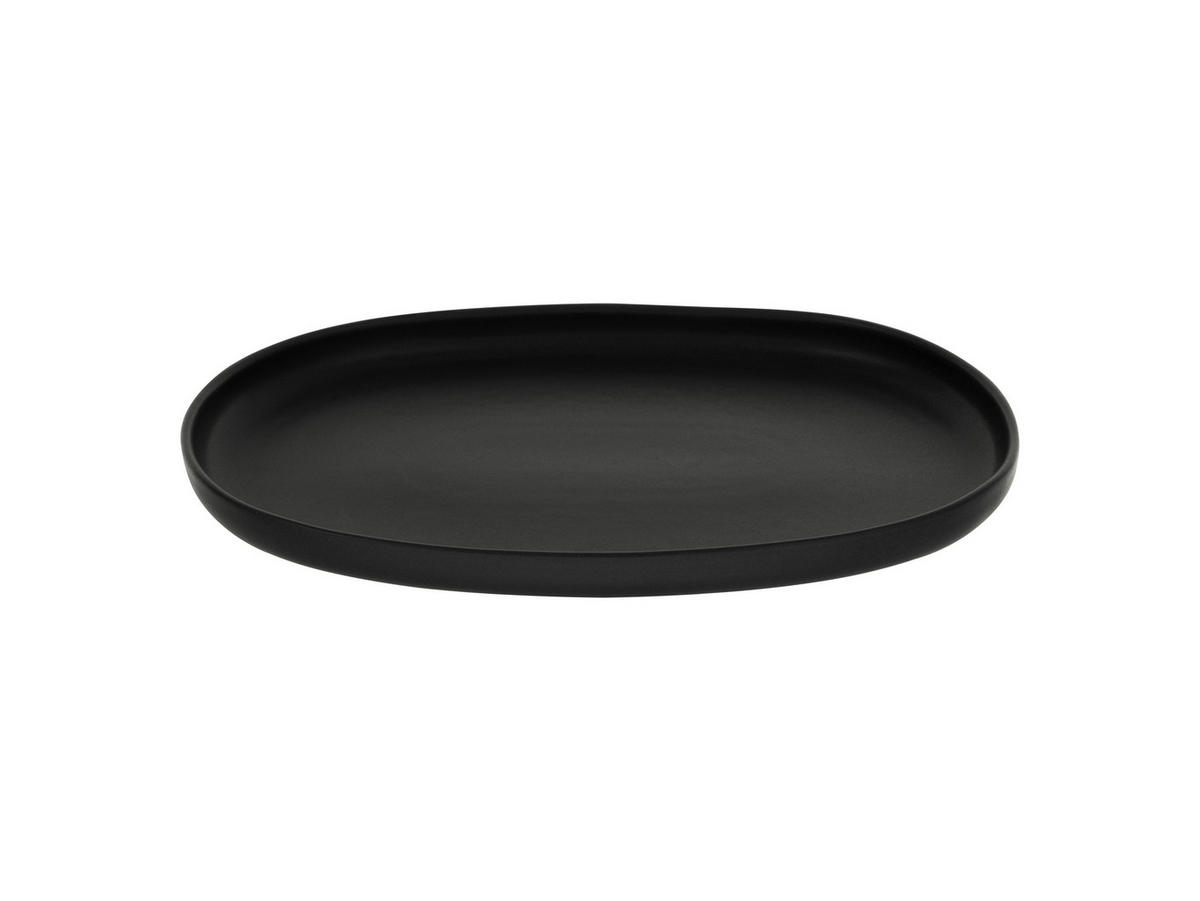 SERVIERPLATTE UNO BLACK  - Schwarz, Trend, Keramik (33cm) - Creatable
