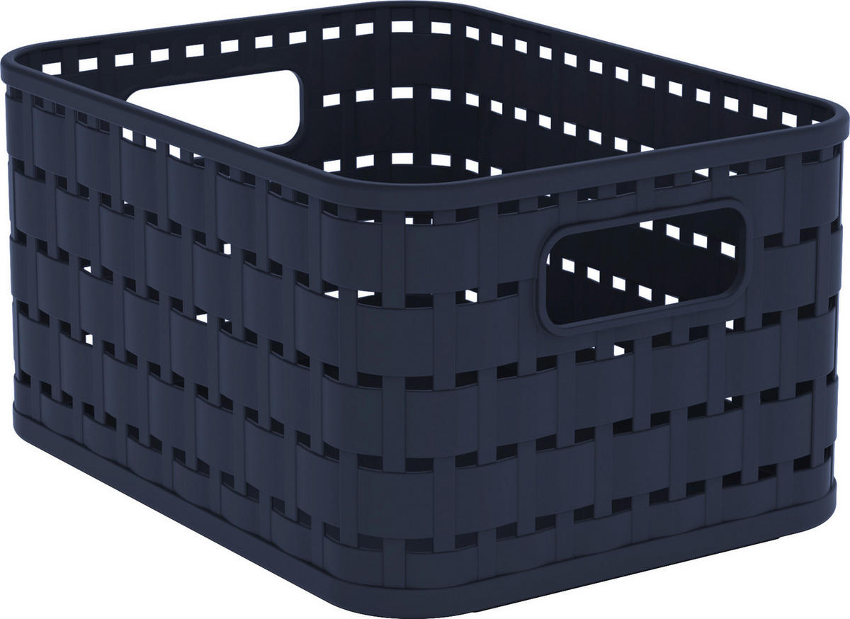 KOŠÍK tmavomodrá - tmavomodrá, Basics, plast (18,3/13,7/9,8cm)