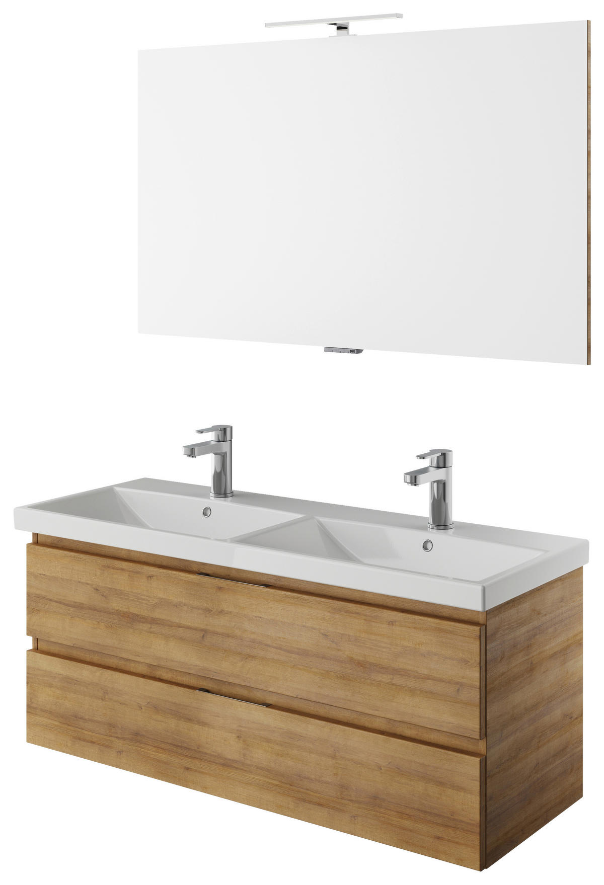 BADEZIMMER  in 120 cm  - Eichefarben/Weiß, KONVENTIONELL, Holzwerkstoff (120cm) - Pelipal