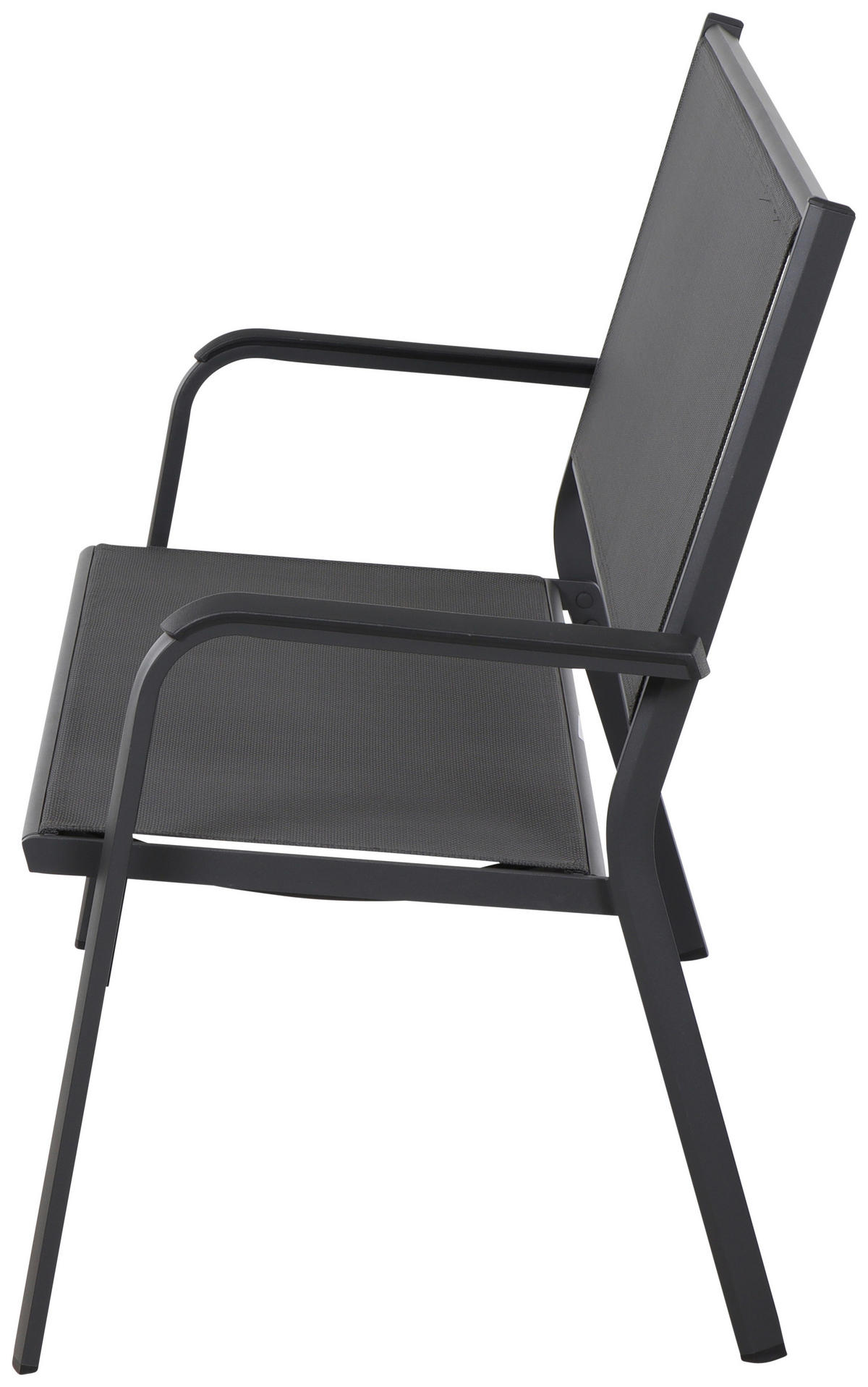 GARTENBANK 139/97/67 cm  in Anthrazit, Schwarz  - Anthrazit/Schwarz, KONVENTIONELL, Kunststoff/Textil (139/97/67cm) - Siena Garden