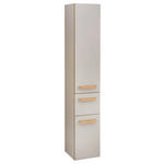 HOCHSCHRANK 30/168/33 cm  - Kaschmir/Eichefarben, KONVENTIONELL, Glas/Holz (30/168/33cm) - Dieter Knoll