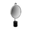 SCHMINKSPIEGEL  - Silberfarben/Schwarz, LIFESTYLE, Glas/Metall (41/75/14cm) - Kayoom