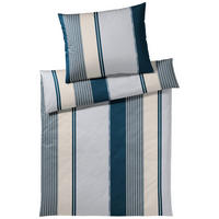 WENDEBETTWÄSCHE 2-teilig Makosatin 140/200 cm  - Blau, Basics, Textil (140/200cm) - Elegante