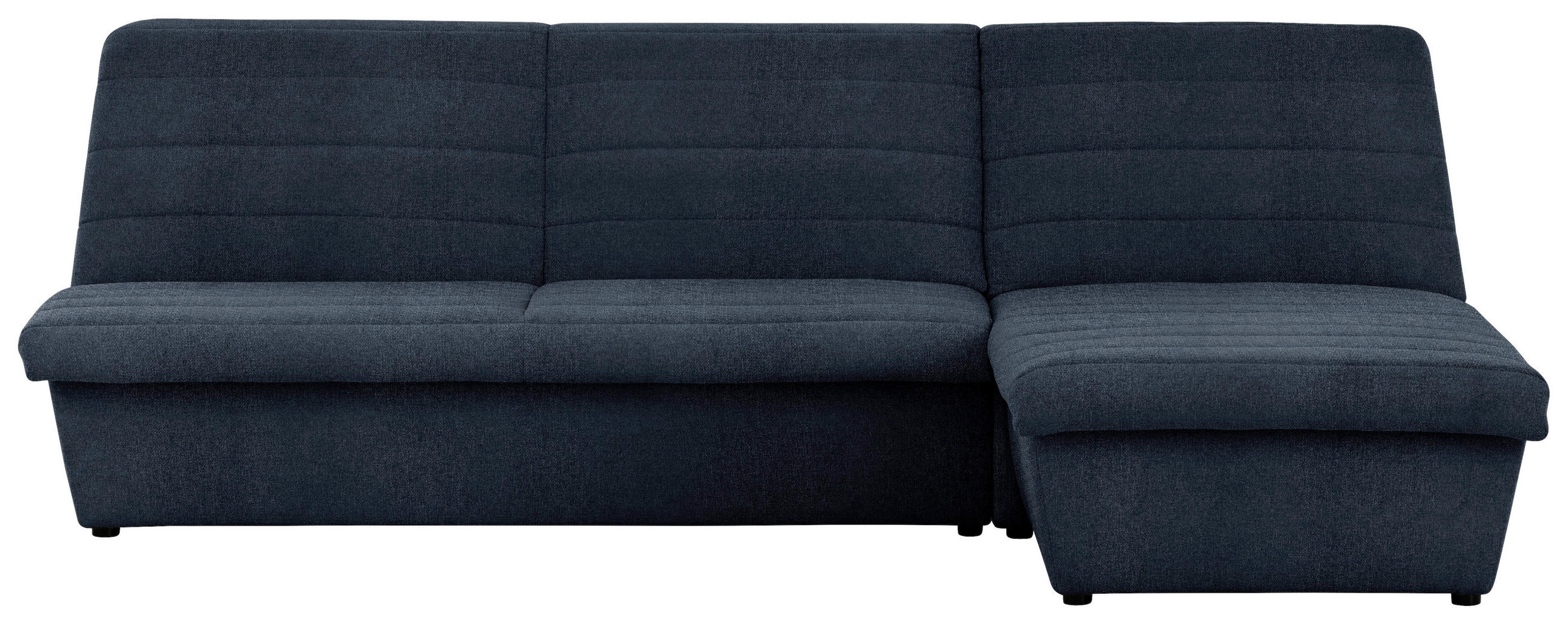 ECKSOFA Looks VIII Dunkelblau Webstoff  - Schwarz/Dunkelblau, Design, Kunststoff/Textil (274/168cm) - LOOKS by W.Joop