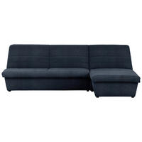 ECKSOFA Looks VIII Dunkelblau Webstoff  - Schwarz/Dunkelblau, Design, Kunststoff/Textil (274/168cm) - LOOKS by W.Joop