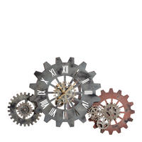 WANDUHR  Braun  - Braun, Basics, Holz/Metall (107/63cm) - Ambia Home