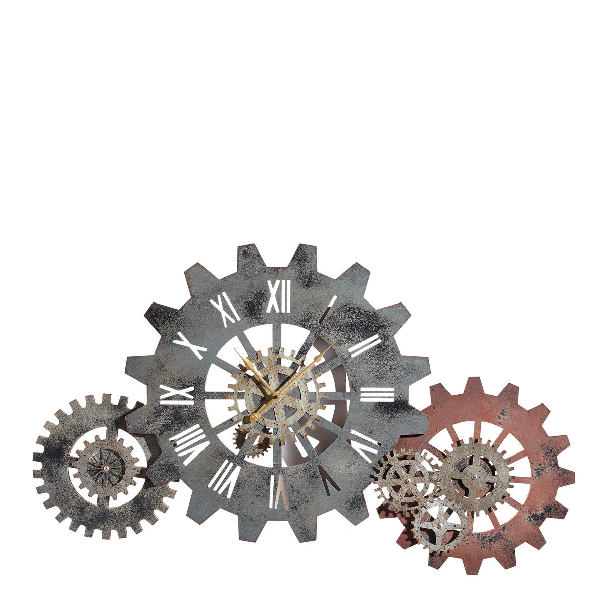 WANDUHR  Braun  - Braun, Basics, Holz/Metall (107/63cm) - Ambia Home
