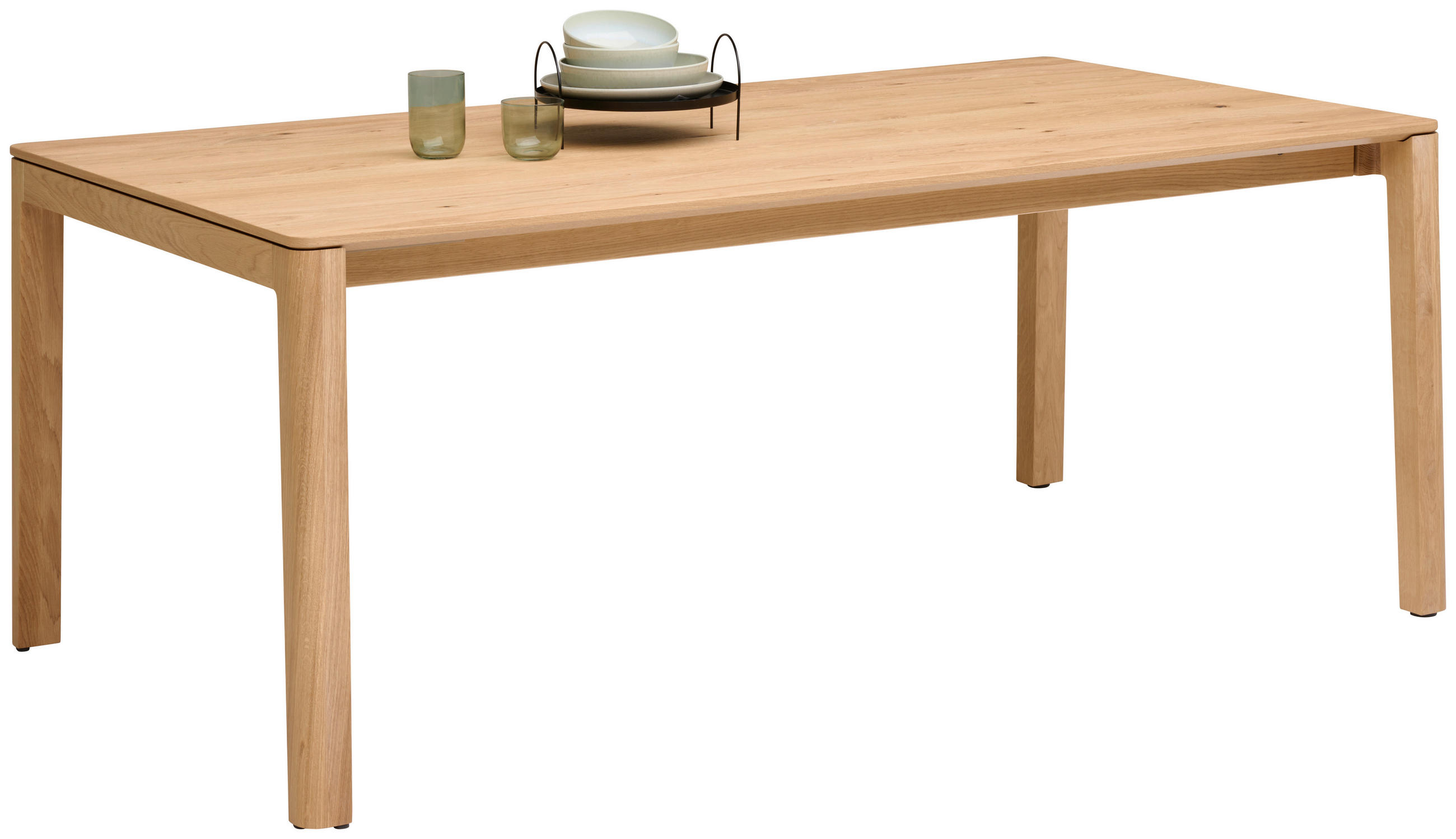 ESSTISCH 160/90/76 cm Echtholz  Holz in verschiedenen Größen erhältlich, in verschiedenen Holzarten erhältlich, Variantenauswahl rechteckig Wildeiche  - Wildeiche, Design, Holz (160/90/76cm) - Venjakob