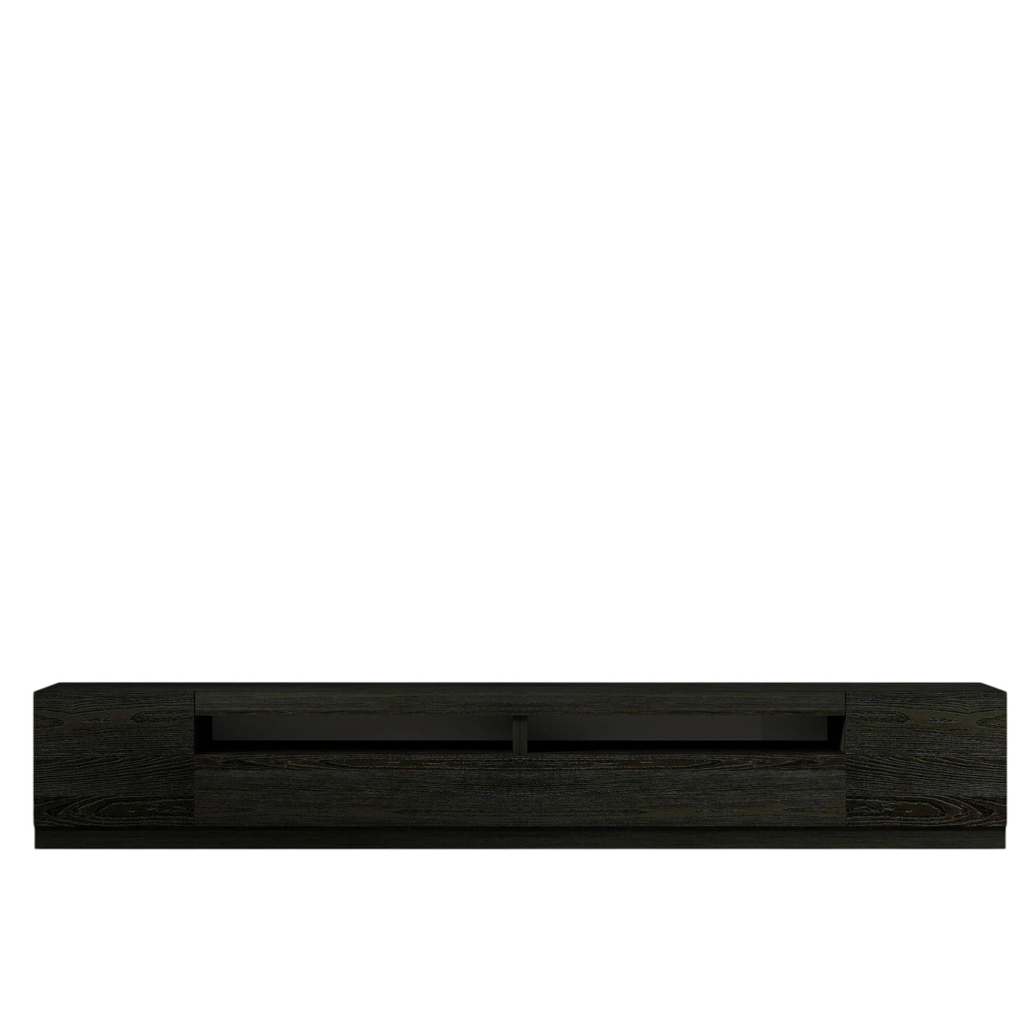 TV-BÄNK 36,8/40,2/240 cm  - svart, Design, trämaterial (36,8/40,2/240cm) - Livetastic