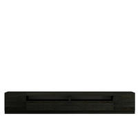 LOWBOARD  36,8/40,2/240 cm  - Schwarz, Design, Holzwerkstoff (36,8/40,2/240cm) - Livetastic