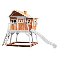 SPIELHAUS MAX 432/288/193 cm  - Braun/Weiß, Basics, Holz/Kunststoff (432/288/193cm) - Ambia Garden