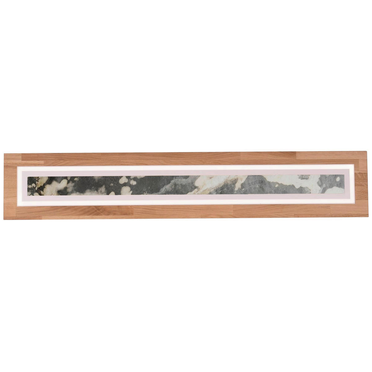 LED-DECKENLEUCHTE Schliersee 120/20/6 cm   - Eichefarben/Anthrazit, Natur, Holz/Stein (120/20/6cm) - Waldwelt