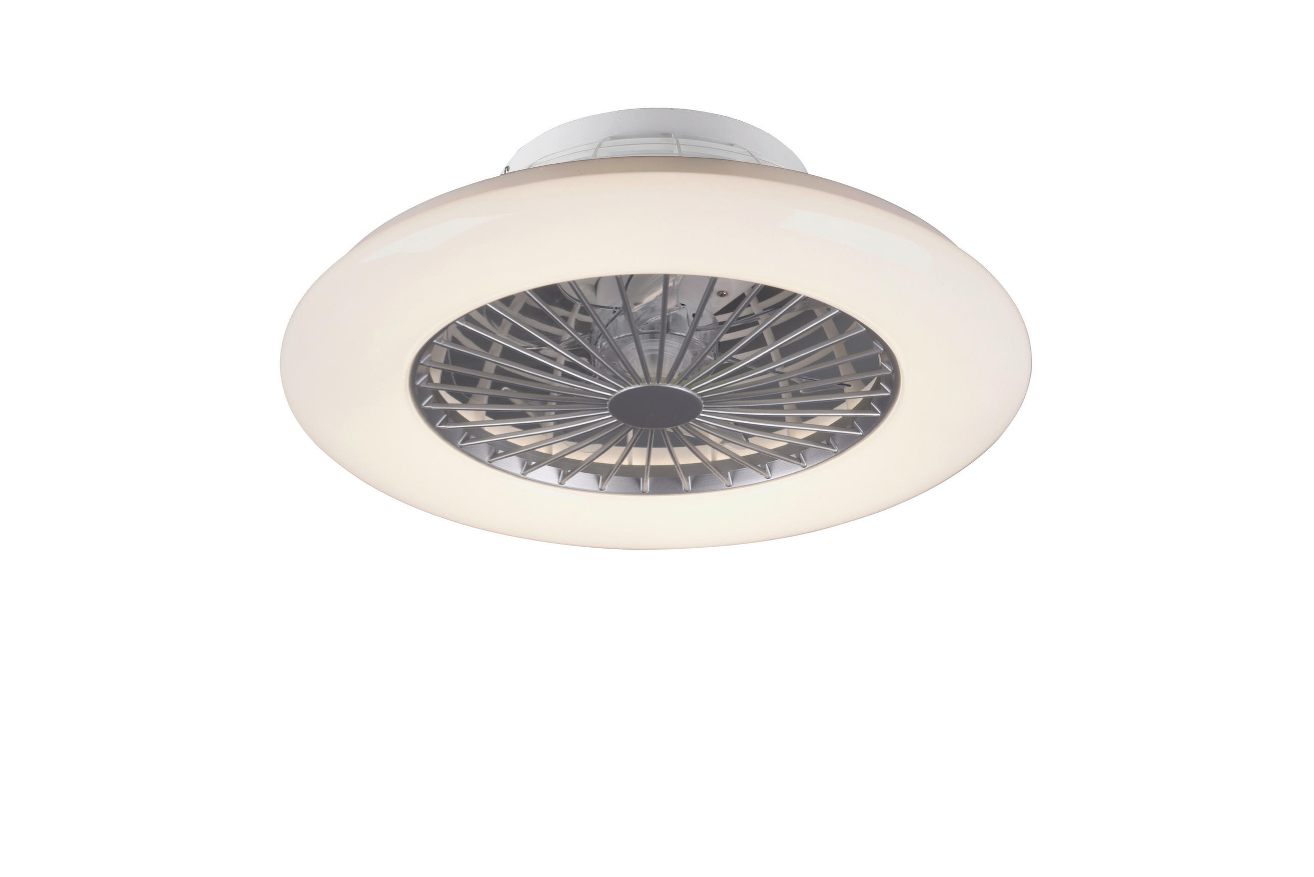 STROPNÝ VENTILÁTOR, 50/16,8 cm  - priehľadné/biela, Lifestyle, plast (50/16,8cm) - Mican