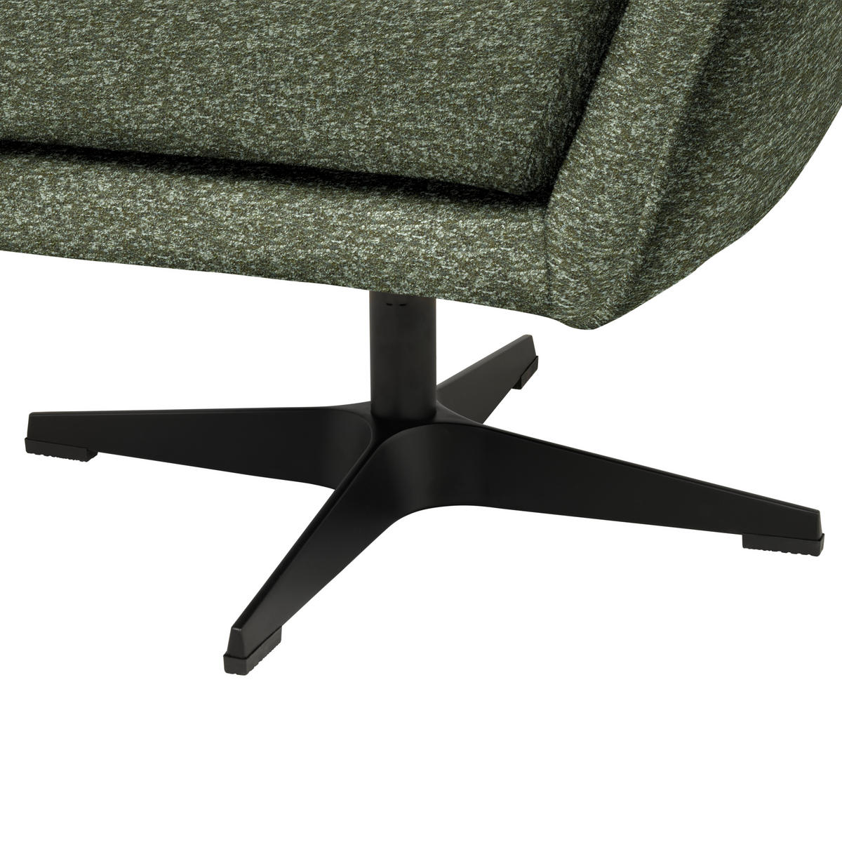 SESSEL in Bouclé Grün  - Schwarz/Grün, Design, Textil/Metall (80/78/80cm) - Stylife