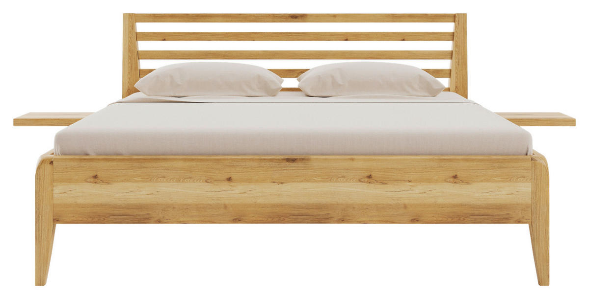 BETT 140/200 cm  in Naturfarben, Wildeiche  - Wildeiche/Naturfarben, MODERN, Holz (140/200cm) - MID.YOU