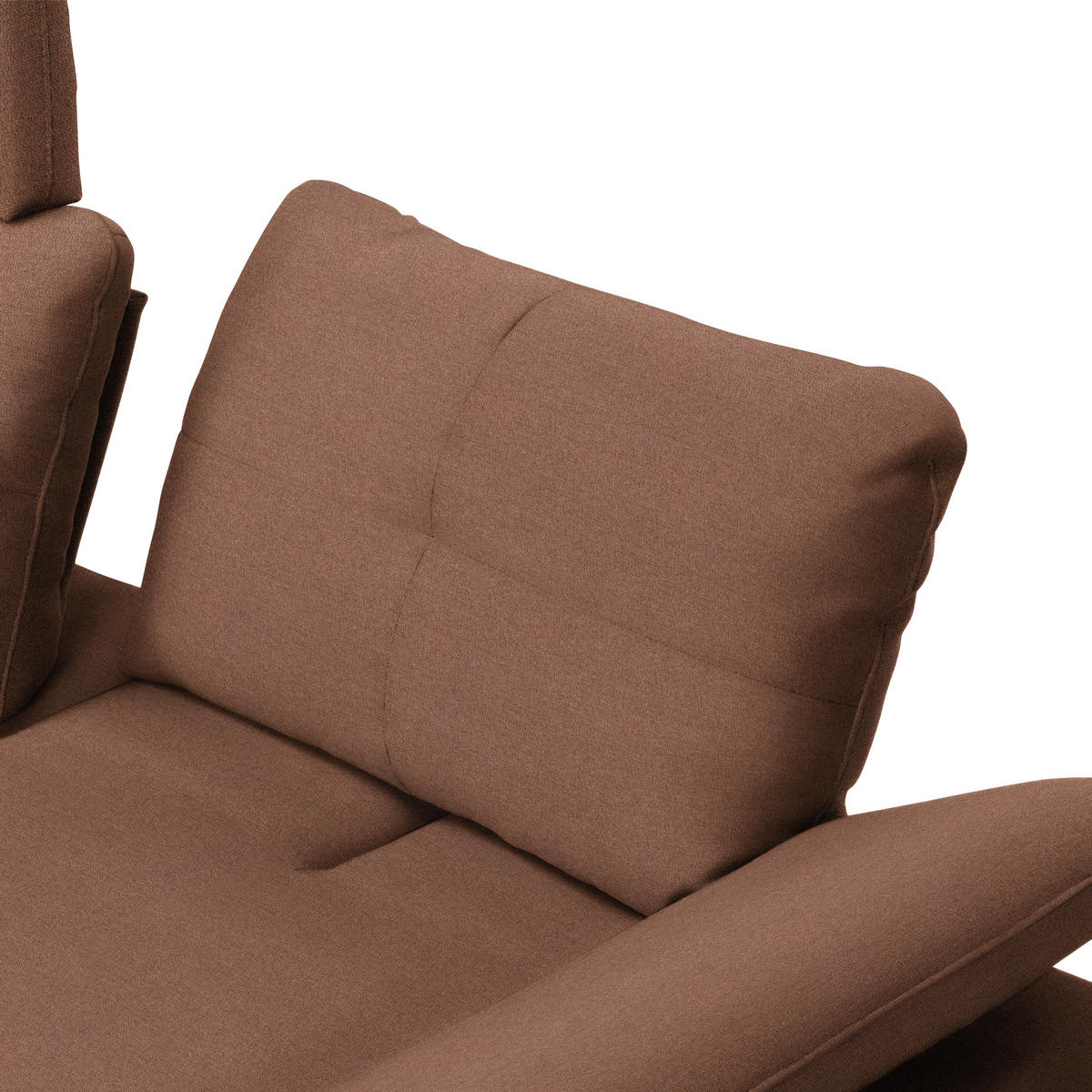 ECKSOFA in Webstoff Braun  - Schwarz/Braun, Design, Textil/Metall (179/301cm) - Chilliano